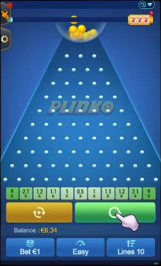 Spielen Sie Plinko auf Ihrem Smartphone.